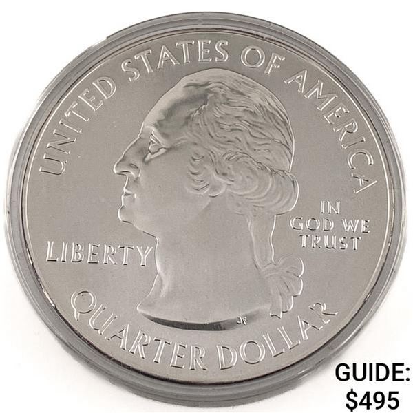 2010 5 oz 25C Mount Hood Silver