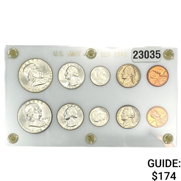 [10 Coins] 1958 Liberty U.S. Mint Set