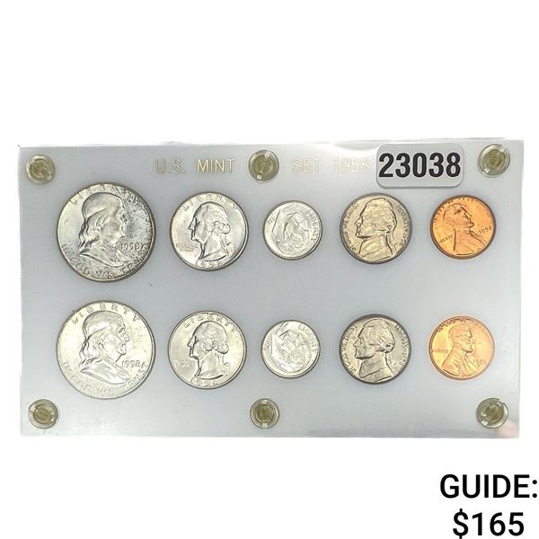 [10 Coins] 1958 Liberty U.S. Mint Set