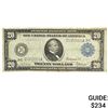 Image 1 : 1914 $20 Federal Reserve Note Blue Seal 6