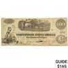 Image 1 : 1862 $100 Confederate Train Straight Steam 6