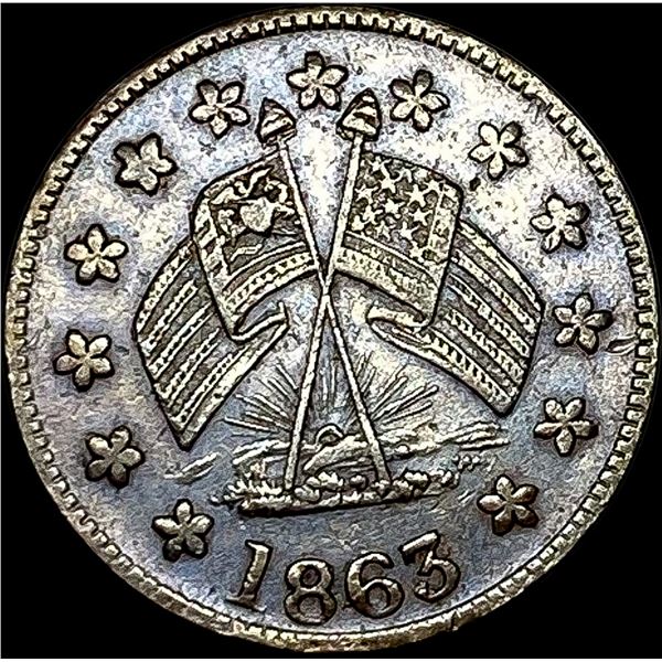 1863 Civil War Token Baltz/Stilz CLOSELY UNCIRCULATED