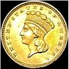 Image 1 : 1862 Gold $1 Indian Princess Type 3 HIGH GRADE