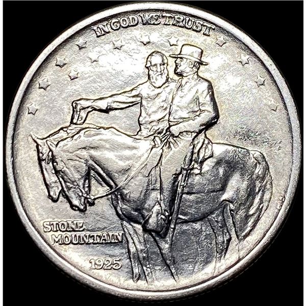 1925 Stone Mountain Silver Half Dollar NEARLY UNCIRCULATED