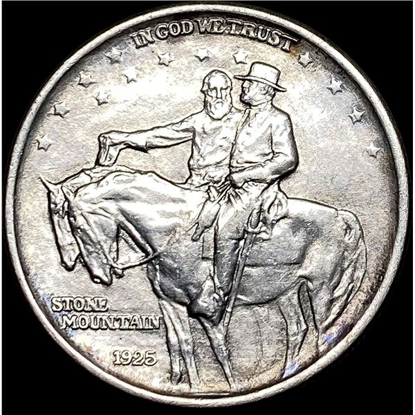1925 Silver Half Dollar Stone Mountain NEARLY UNCIRCULATED