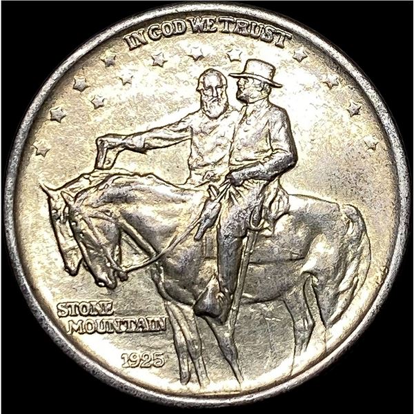 1925 Stone Mountain Silver Half Dollar NEARLY UNCIRCULATED