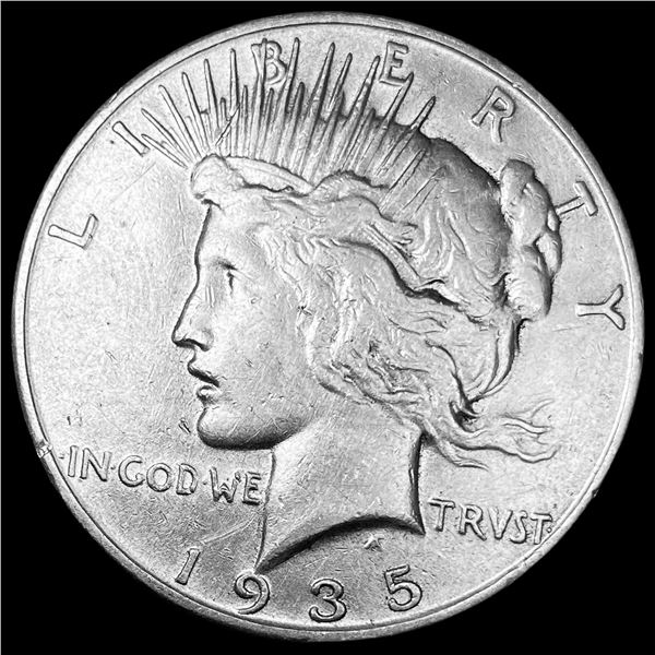 1935 Silver Peace Dollar CLOSELY UNCIRCULATED