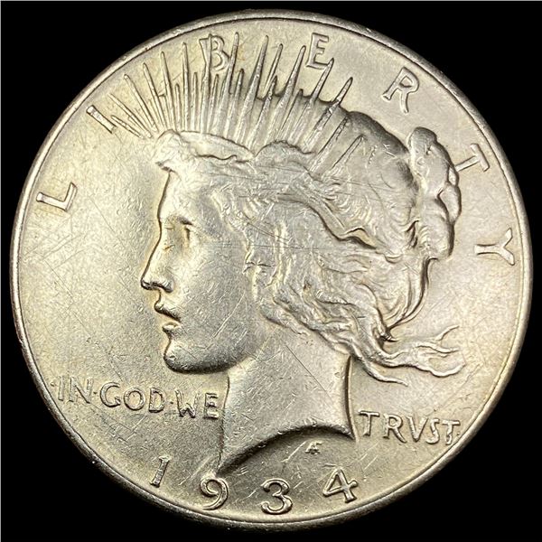 1934-D Peace Silver Dollar CLOSELY UNCIRCULATED