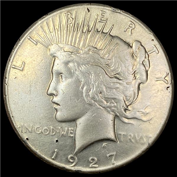 1927 Silver Peace Dollar NEARLY UNCIRCULATED