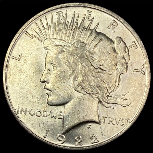 1922-D Silver Peace Dollar CHOICE AU