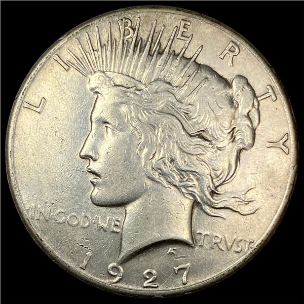 1927 Silver Peace Dollar NEARLY UNCIRCULATED