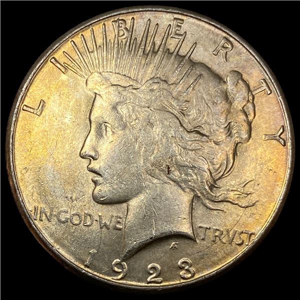 1923-S Silver Peace Dollar CHOICE AU