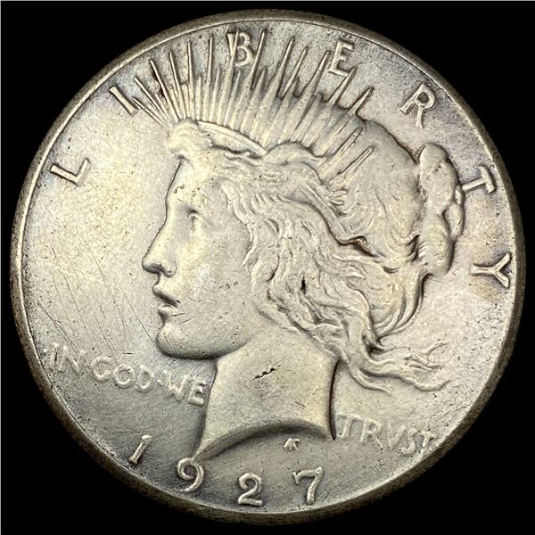 1927 Silver Peace Dollar NEARLY UNCIRCULATED