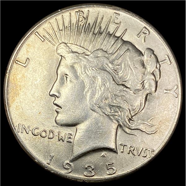 1935 Silver Peace Dollar CHOICE AU