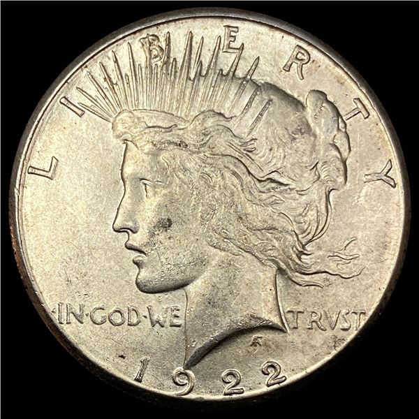 1922-S Silver Peace Dollar CHOICE AU