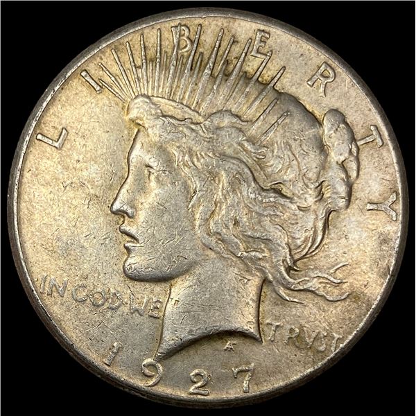 1927 Silver Peace Dollar NEARLY UNCIRCULATED
