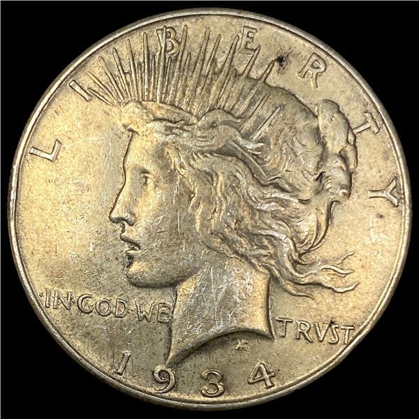 1934 Peace Silver Dollar CLOSELY UNCIRCULATED