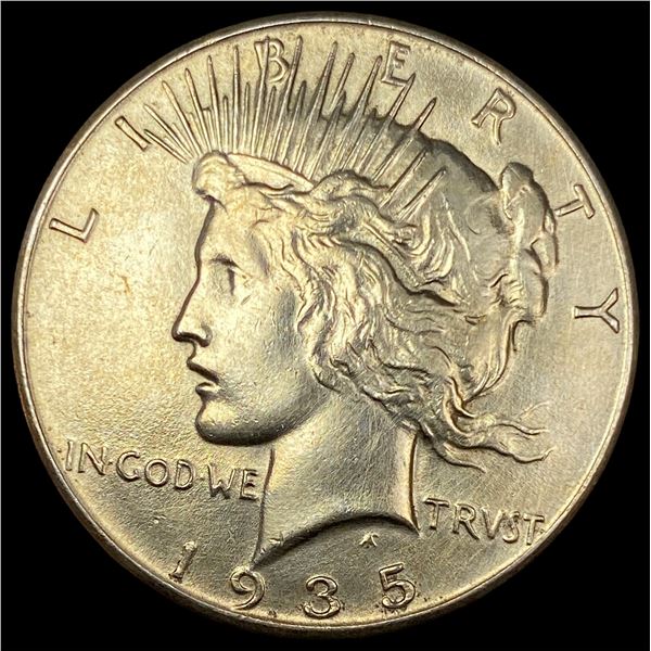 1935 Silver Peace Dollar CHOICE AU
