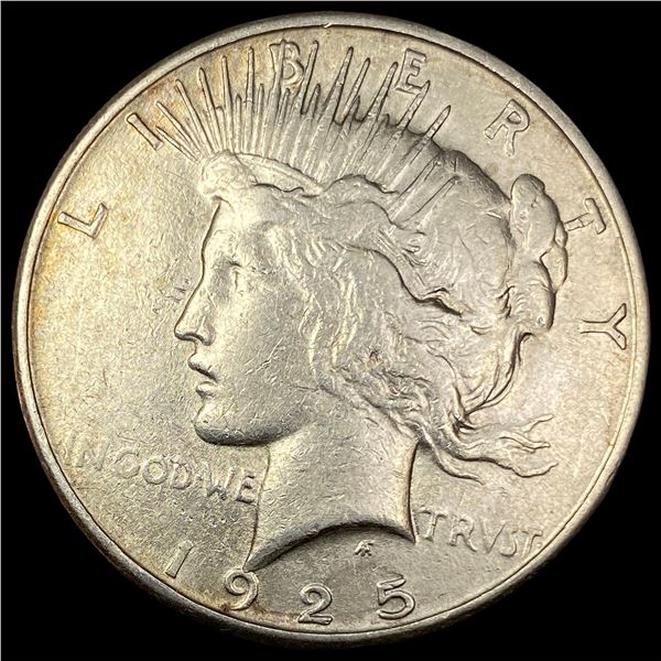 1925-S Silver Peace Dollar NEARLY UNCIRCULATED