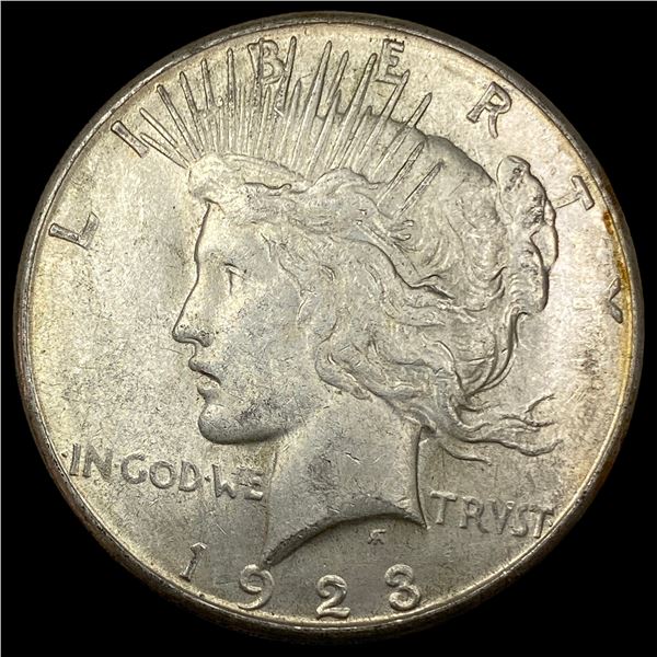 1923-S Silver Peace Dollar CHOICE AU