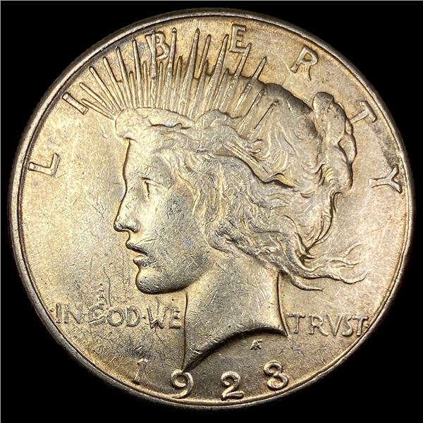 1923-S Silver Peace Dollar CHOICE AU