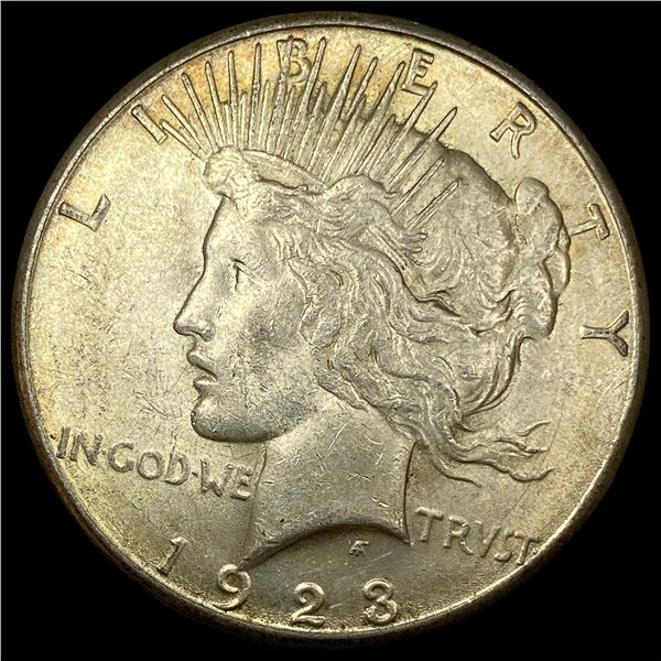 1923-S Peace Silver Dollar CHOICE AU