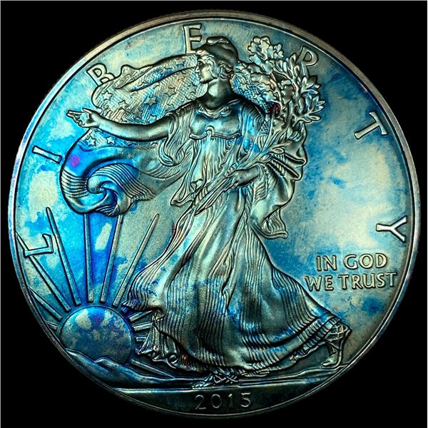 2015 Toned 1oz Silver American Eagle $1 CHOICE AU