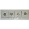 Image 6 : Lot of 4 US Silver 10 Cent Pieces