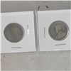 Image 2 : Lot of 4 Canada Silver 25 Cent Pieces (unknown dates)