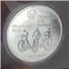 Image 2 : 1976 Montreal Olympics Cycling $10 Silver Coin
