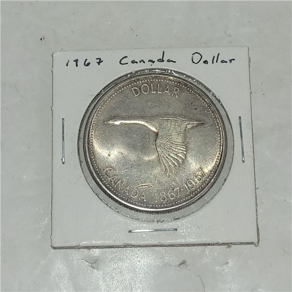1867 - 1967 Canada Goose Silver Dollar