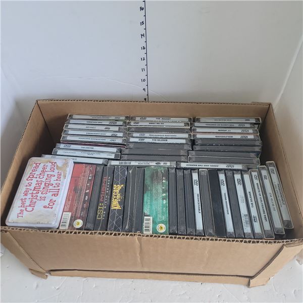 Box of New Sealed DVDs