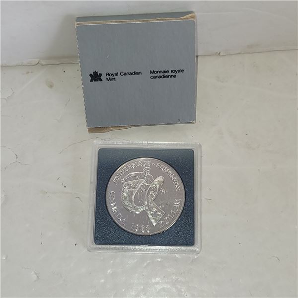 1983 Canda Universiade Edmonton RCM Cased Silver Dollar