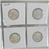 Image 4 : Lot of 8 Canada Lynx Centennial Silver 25 Cent Pieces
