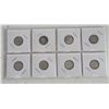 Image 1 : Lot of 8 Canada Fish Centennial Silver 10 Cent Pieces