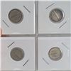 Image 2 : Lot of 8 Canada Fish Centennial Silver 10 Cent Pieces