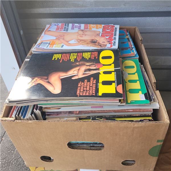 Banana Box of Adult Magazines