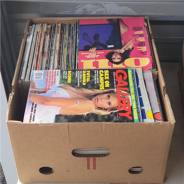 Banana Box of Adult Magazines