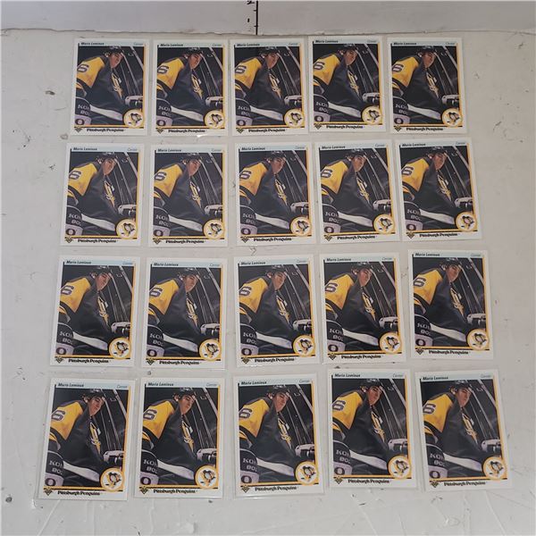 Lot of 20 1990 Upper Deck #144 Mario Lemieux Cards