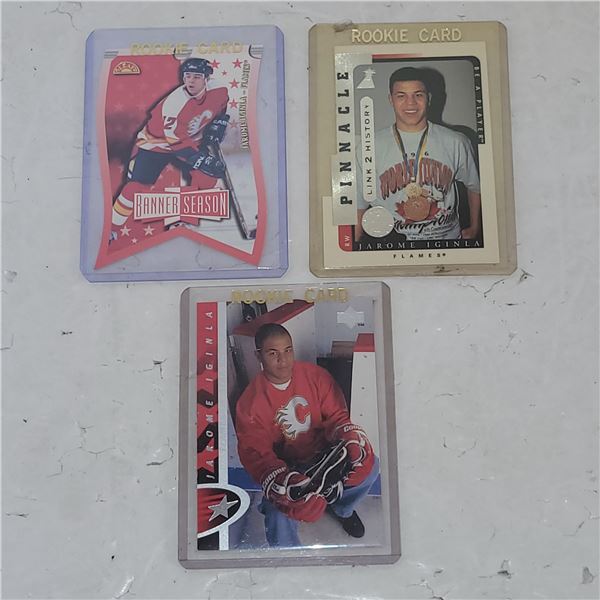 Lot of 2 Jerome Iginla Rookie Cards - Mint Condition