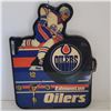 Image 1 : Vintage NHL Edmonton Oilers Wall Clock - Battery Operated