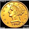Image 1 : 1846-D $5 Gold Half Eagle UNCIRCULATED
