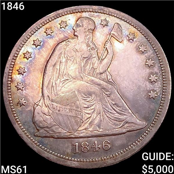 1846 Seated Liberty Dollar UNCIRCULATED