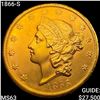 Image 1 : 1866-S $20 Gold Double Eagle CHOICE BU
