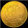 Image 2 : 1850 SO LA Chile Gold 8 Escudo .7615oz