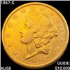 Image 1 : 1867-S $20 Gold Double Eagle CHOICE AU