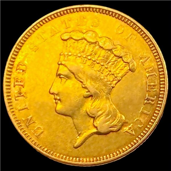 1854-O $3 Gold Piece