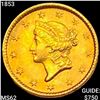 Image 1 : 1853 Rare Gold Dollar UNCIRCULATED