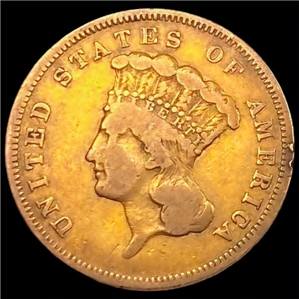 1857-S $3 Gold Piece