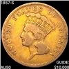 Image 1 : 1857-S $3 Gold Piece CLOSELY UNCIRCULATED